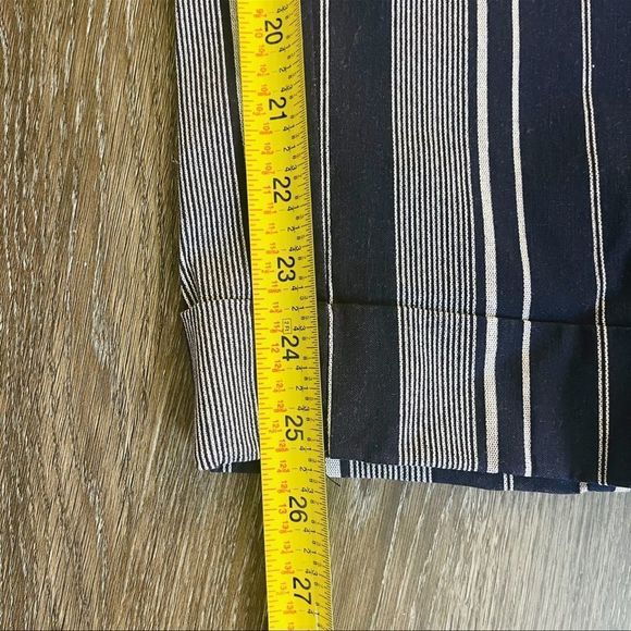 Roz & ALI Striped trouser pants, ankle Size 14, navy blue, white NWOT - Picture 10 of 12
